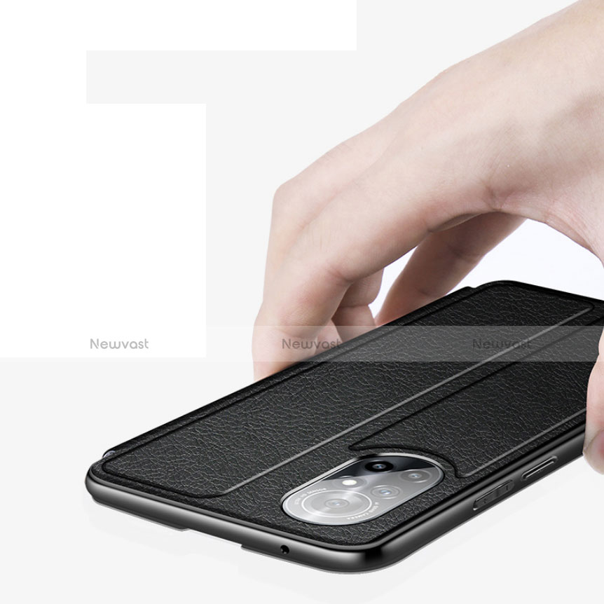 Leather Case Stands Flip Cover Holder for Huawei Nova 8 5G