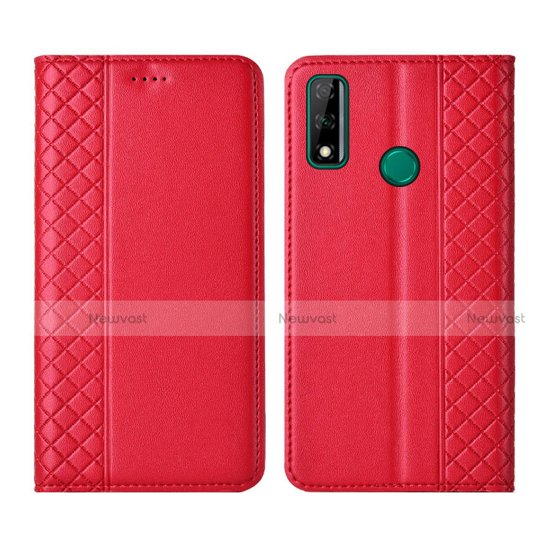 Leather Case Stands Flip Cover Holder for Huawei Y8s