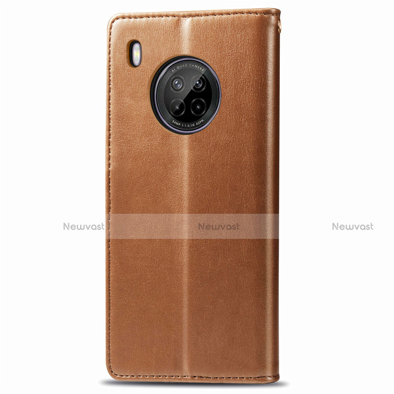 Leather Case Stands Flip Cover Holder for Huawei Y9a