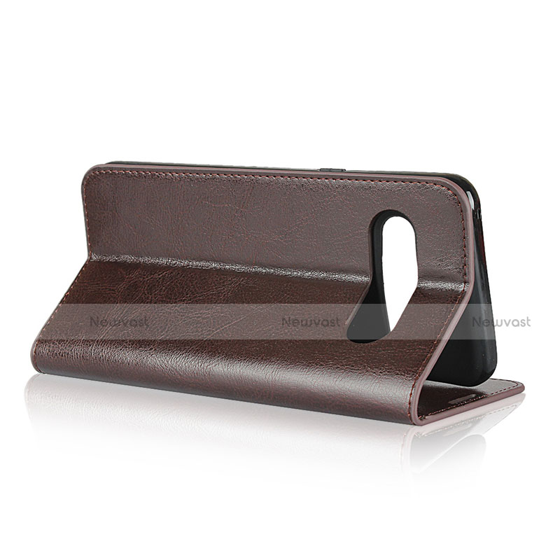 Leather Case Stands Flip Cover Holder for LG V60 ThinQ 5G