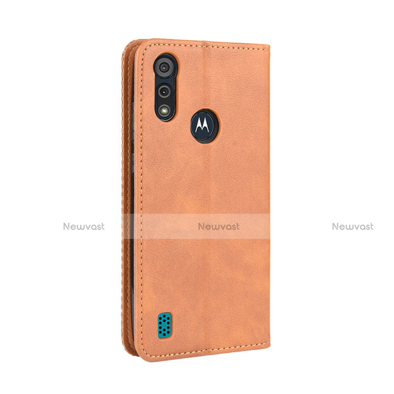 Leather Case Stands Flip Cover Holder for Motorola Moto E6s (2020)
