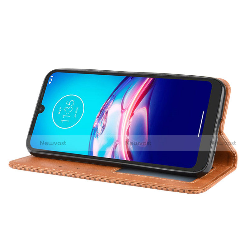 Leather Case Stands Flip Cover Holder for Motorola Moto E6s (2020)