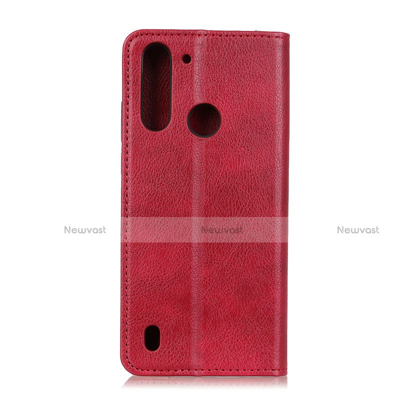 Leather Case Stands Flip Cover Holder for Motorola Moto G8 Power Lite