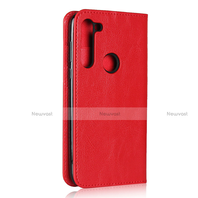 Leather Case Stands Flip Cover Holder for Motorola Moto G8 Power Red