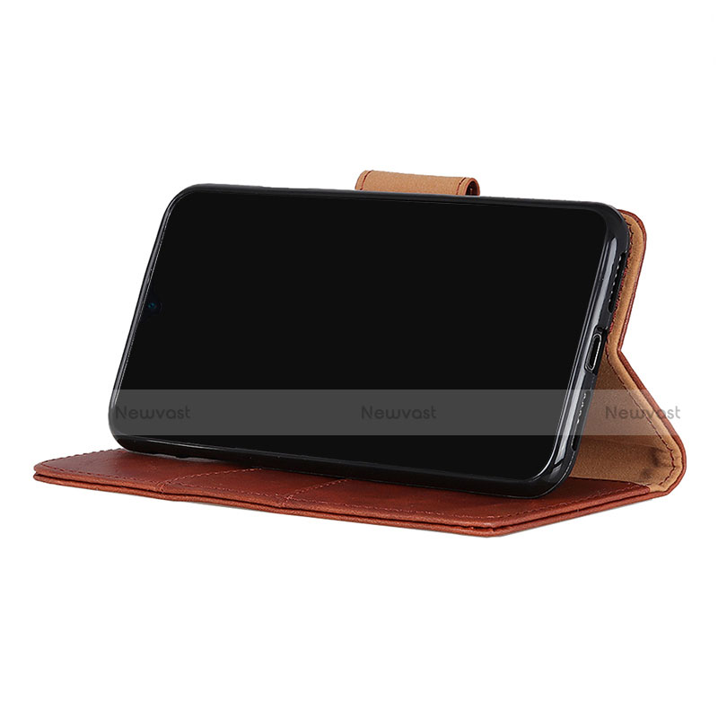 Leather Case Stands Flip Cover Holder for Motorola Moto One Fusion