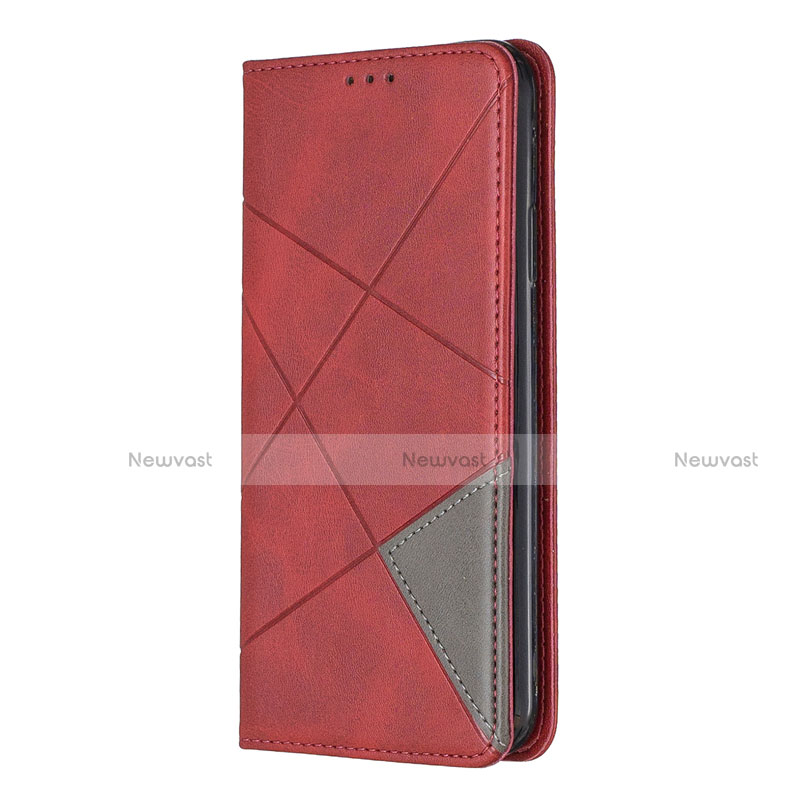 Leather Case Stands Flip Cover Holder for Nokia 5.3 Red