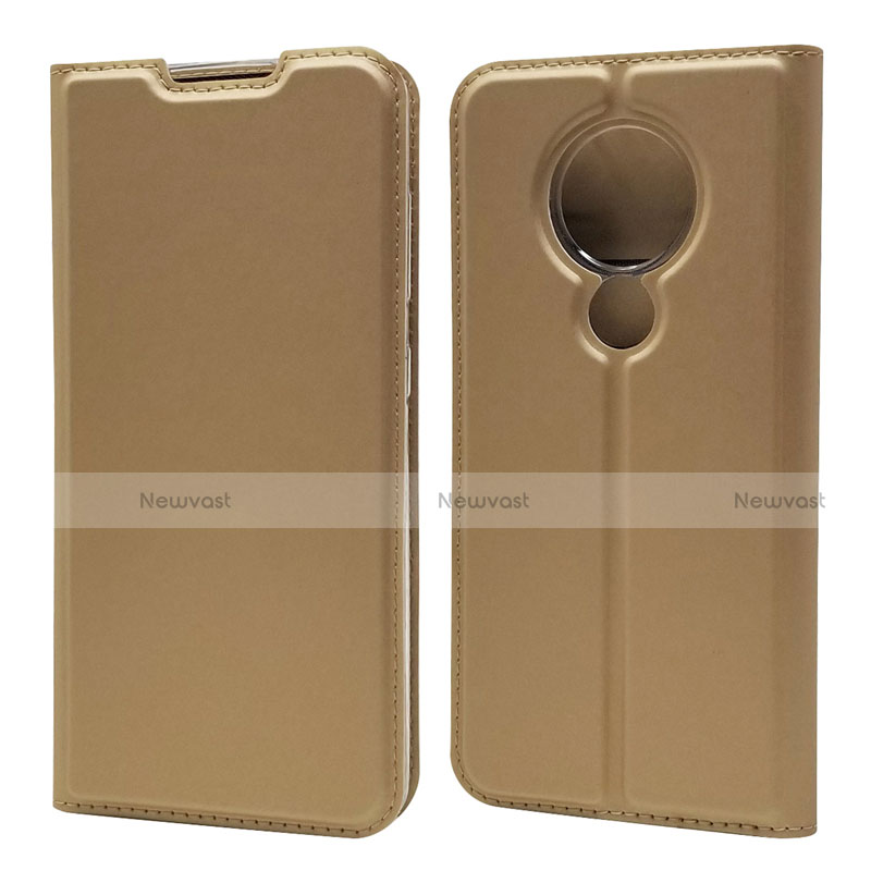 Leather Case Stands Flip Cover Holder for Nokia 7.2 Gold