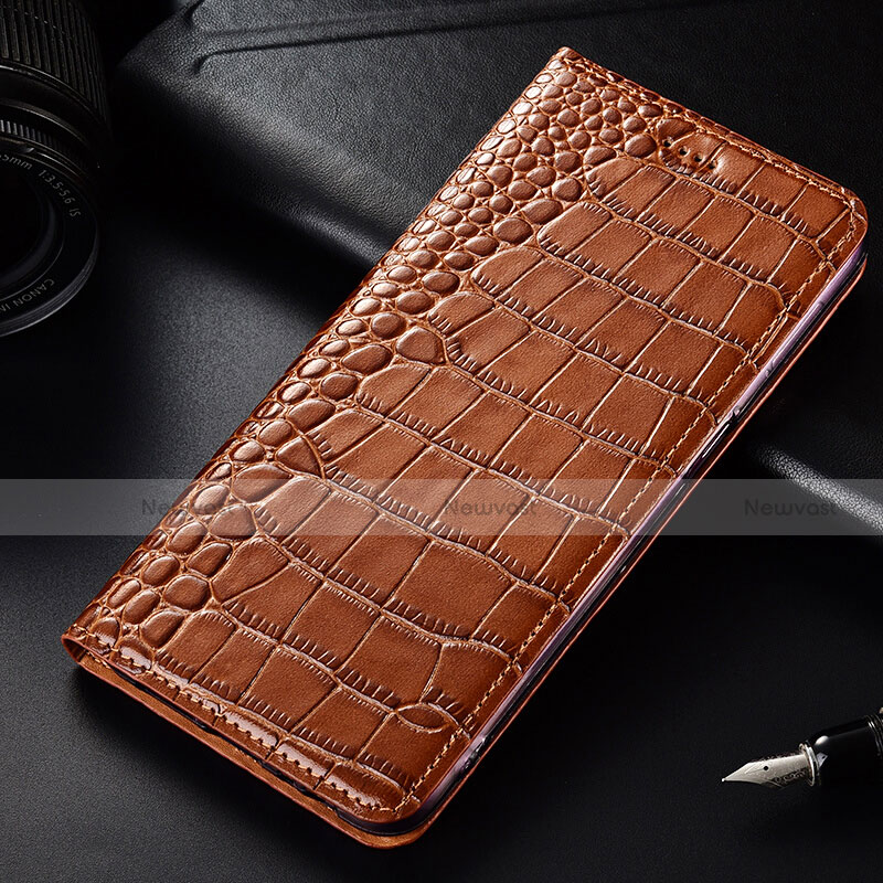 Leather Case Stands Flip Cover Holder for OnePlus 7T Pro 5G Orange