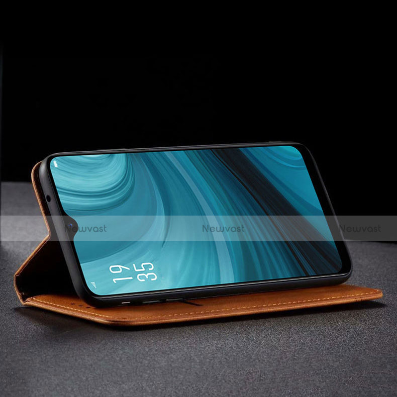 Leather Case Stands Flip Cover Holder for Oppo A12