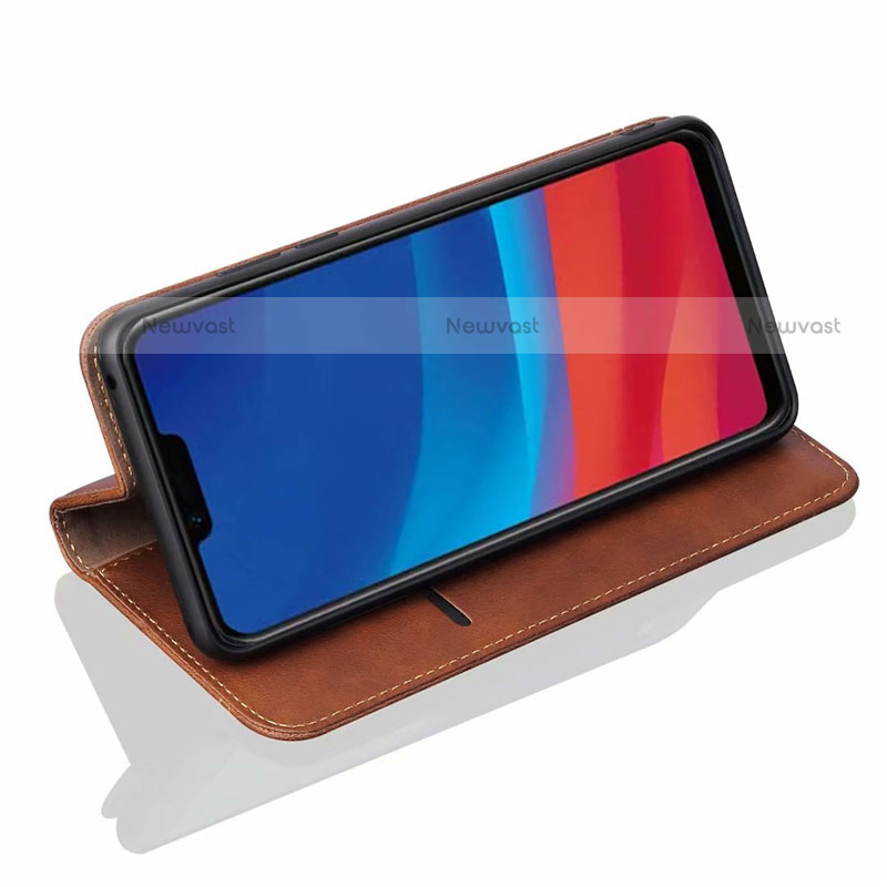 Leather Case Stands Flip Cover Holder for Oppo A12e