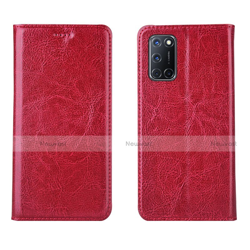 Leather Case Stands Flip Cover Holder for Oppo A92
