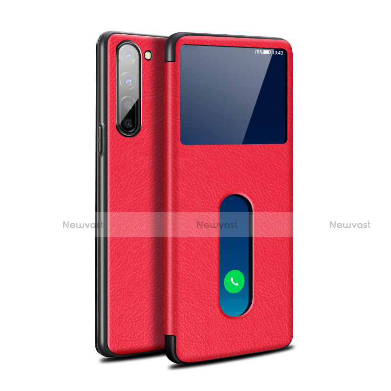 Leather Case Stands Flip Cover Holder for Oppo K7 5G