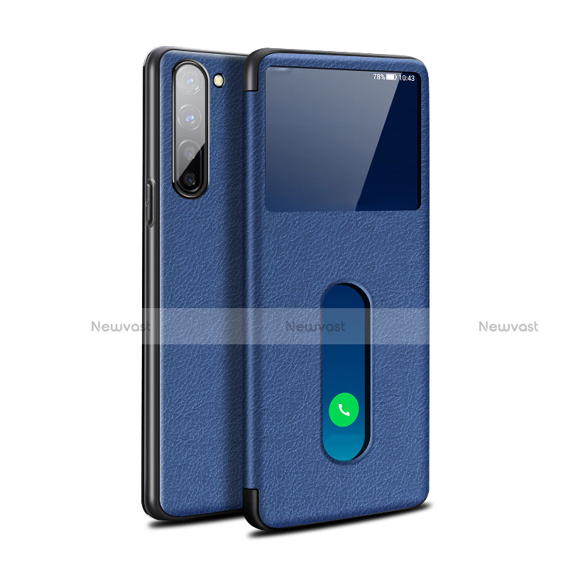 Leather Case Stands Flip Cover Holder for Oppo K7 5G