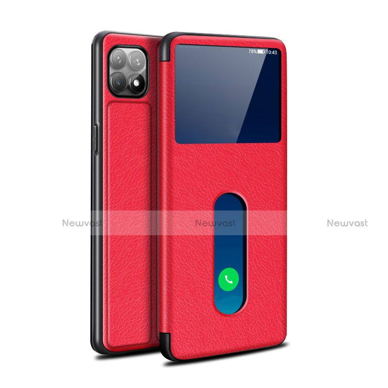 Leather Case Stands Flip Cover Holder for Oppo Reno4 SE 5G