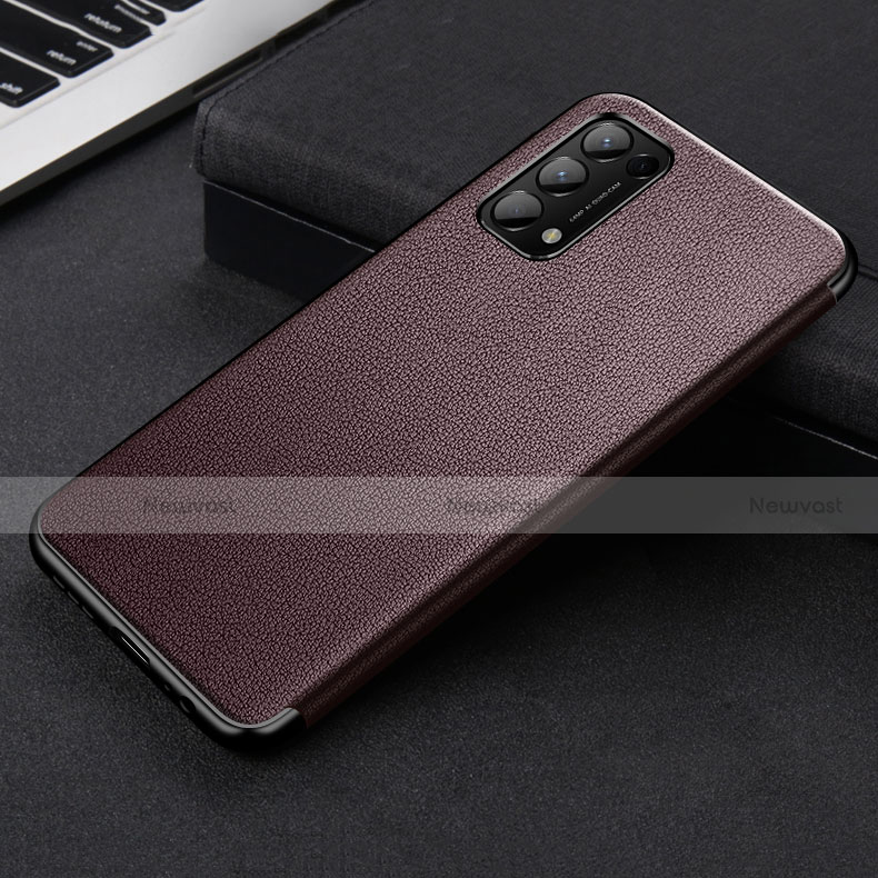 Leather Case Stands Flip Cover Holder for Oppo Reno5 5G