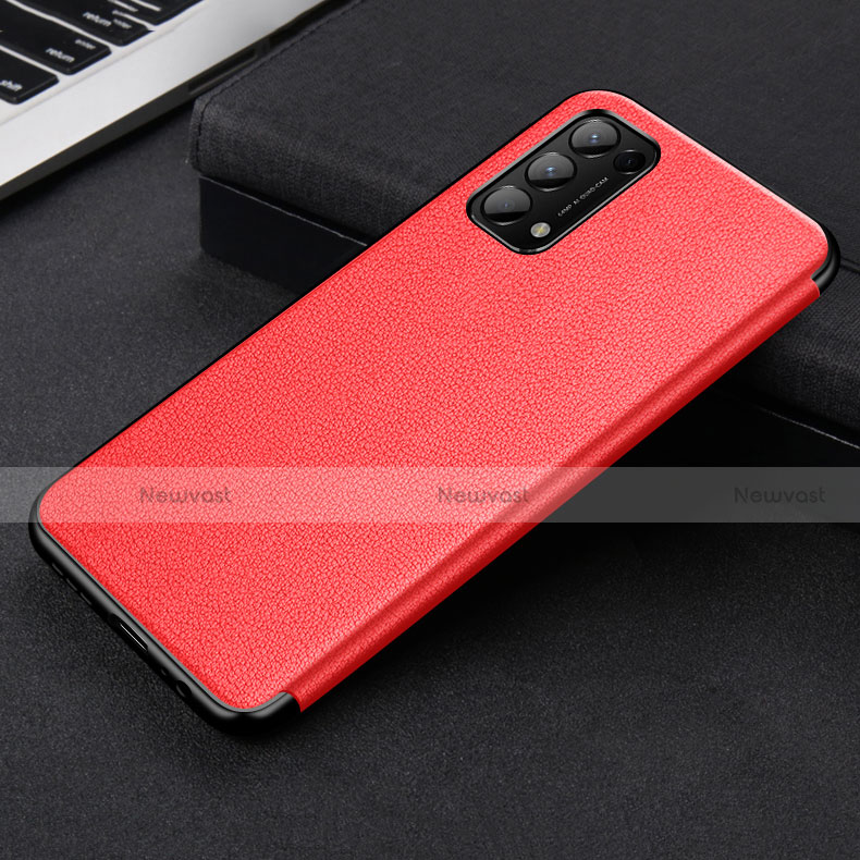 Leather Case Stands Flip Cover Holder for Oppo Reno5 5G