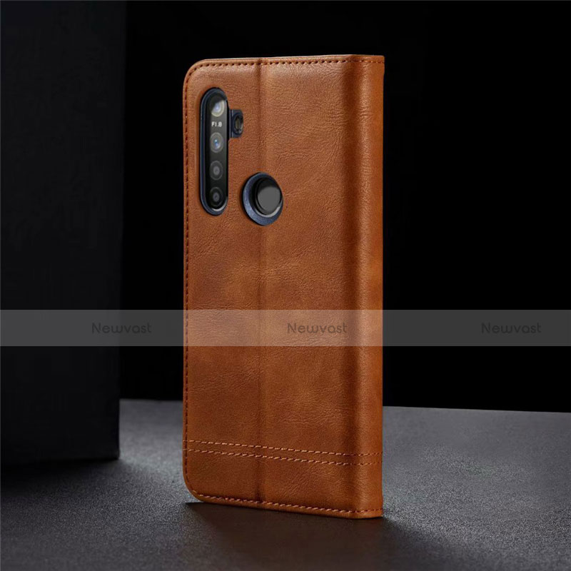 Leather Case Stands Flip Cover Holder for Realme 5 Pro