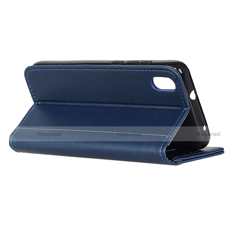 Leather Case Stands Flip Cover Holder for Samsung Galaxy A01 Core