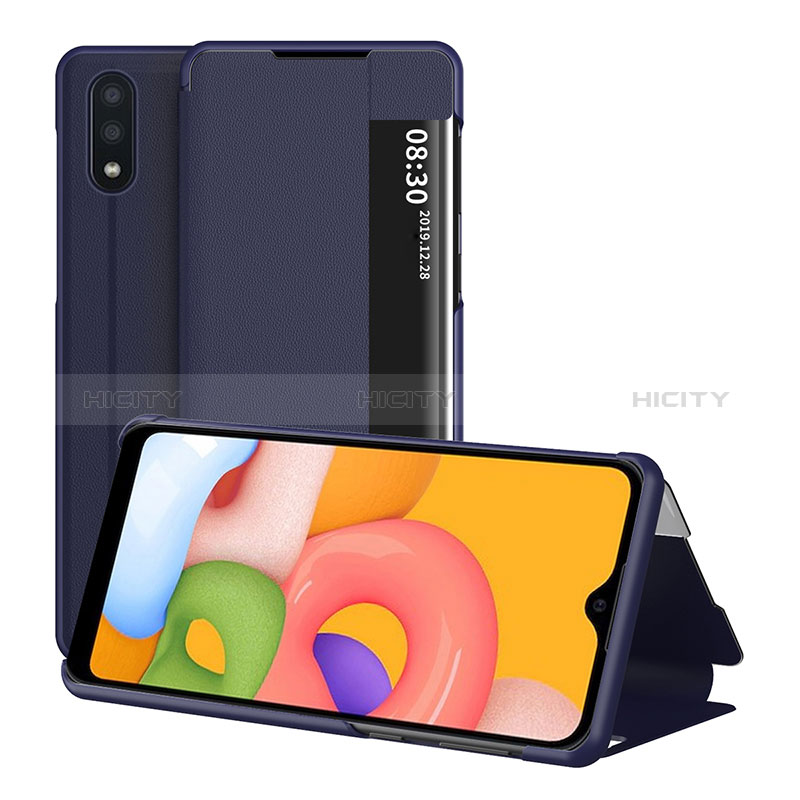 Leather Case Stands Flip Cover Holder for Samsung Galaxy A01 SM-A015