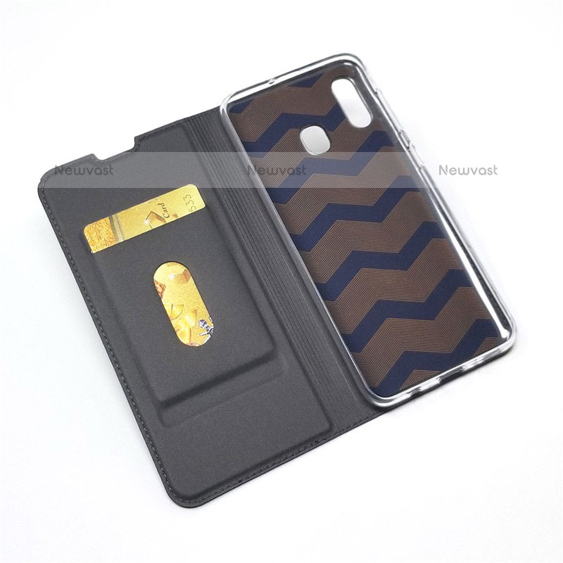 Leather Case Stands Flip Cover Holder for Samsung Galaxy A20