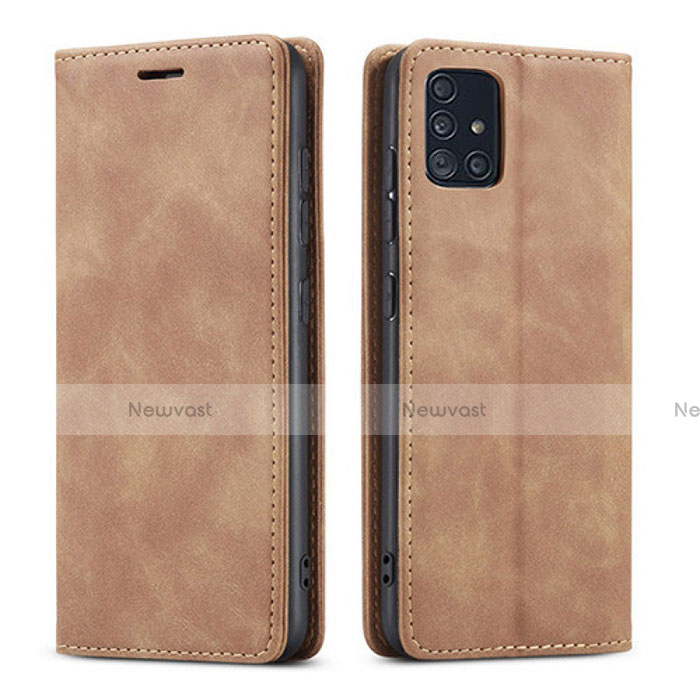 Leather Case Stands Flip Cover Holder for Samsung Galaxy A71 5G