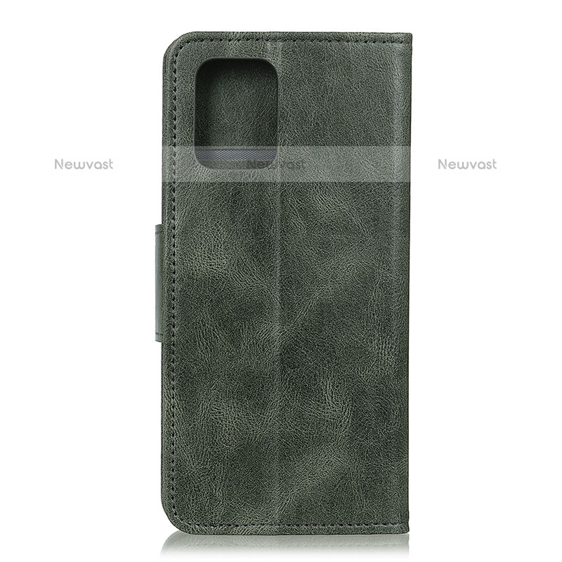 Leather Case Stands Flip Cover Holder for Samsung Galaxy A91 Green