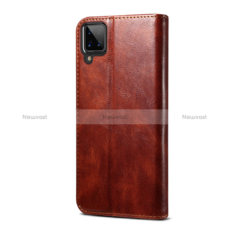 Leather Case Stands Flip Cover Holder for Samsung Galaxy M12