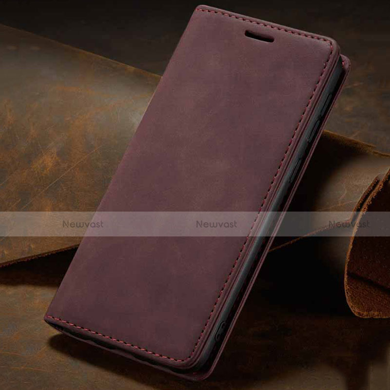 Leather Case Stands Flip Cover Holder for Samsung Galaxy M21