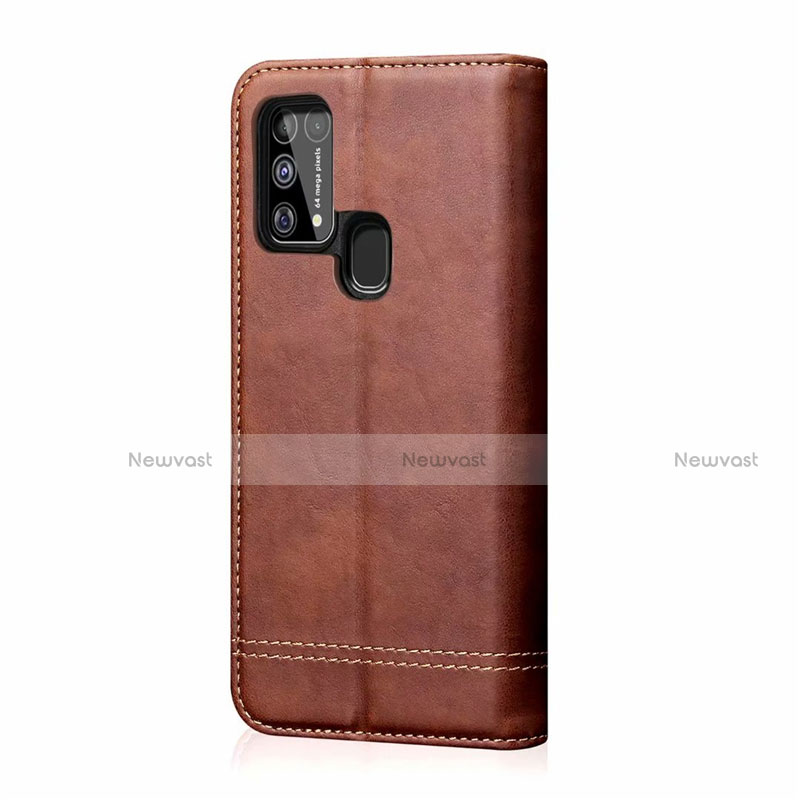 Leather Case Stands Flip Cover Holder for Samsung Galaxy M31 Prime Edition