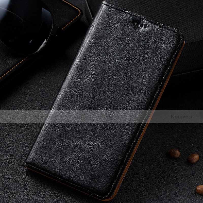 Leather Case Stands Flip Cover Holder for Samsung Galaxy Note 10 Lite Black