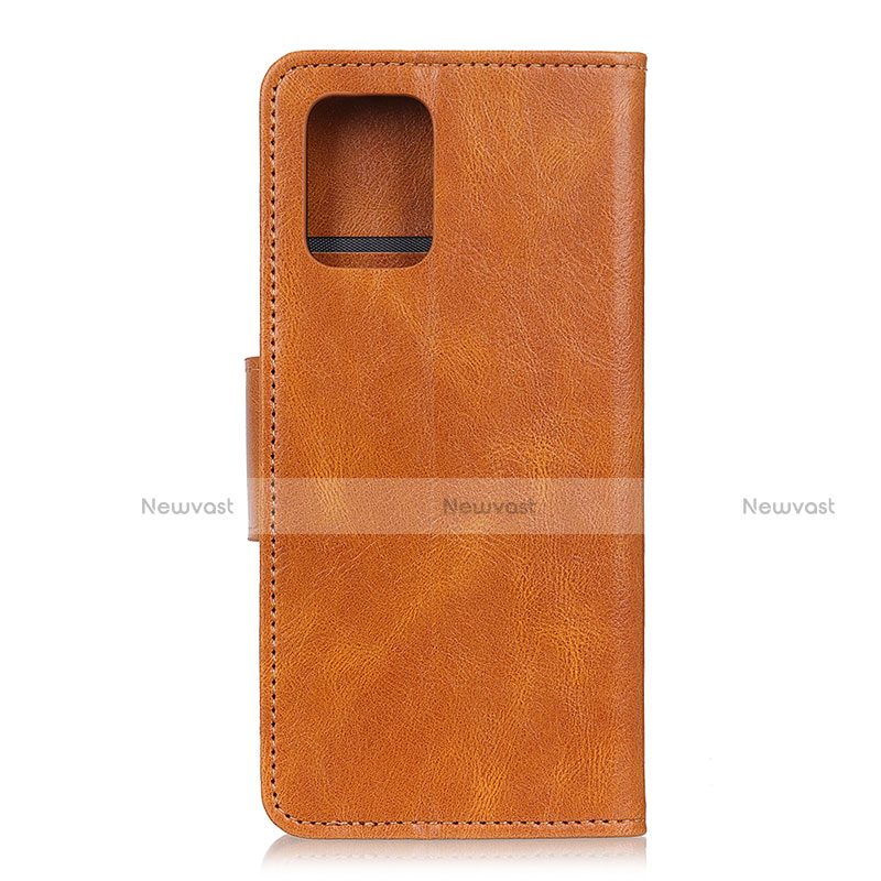 Leather Case Stands Flip Cover Holder for Samsung Galaxy S10 Lite Orange