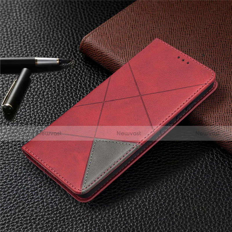 Leather Case Stands Flip Cover Holder for Samsung Galaxy S20 FE 5G Red