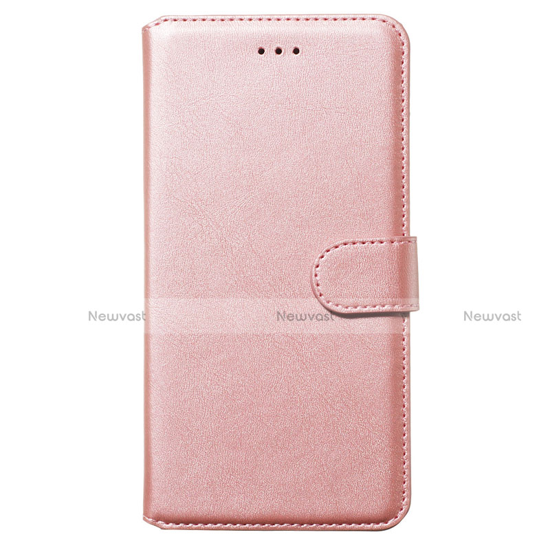 Leather Case Stands Flip Cover Holder for Samsung Galaxy S20 Ultra 5G Rose Gold