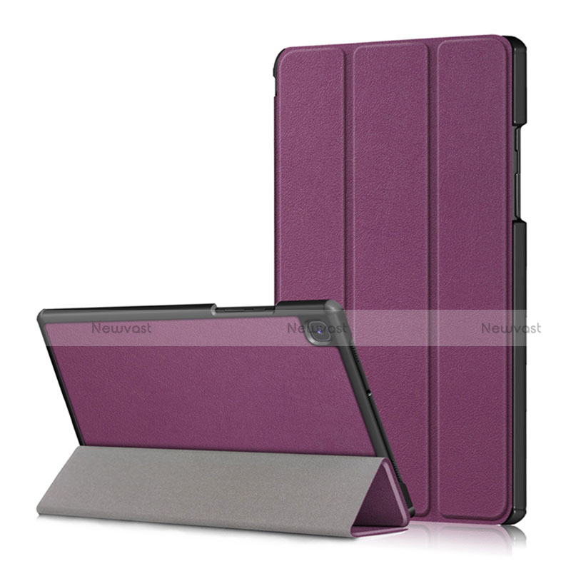 Leather Case Stands Flip Cover Holder for Samsung Galaxy Tab A7 4G 10.4 SM-T505 Purple