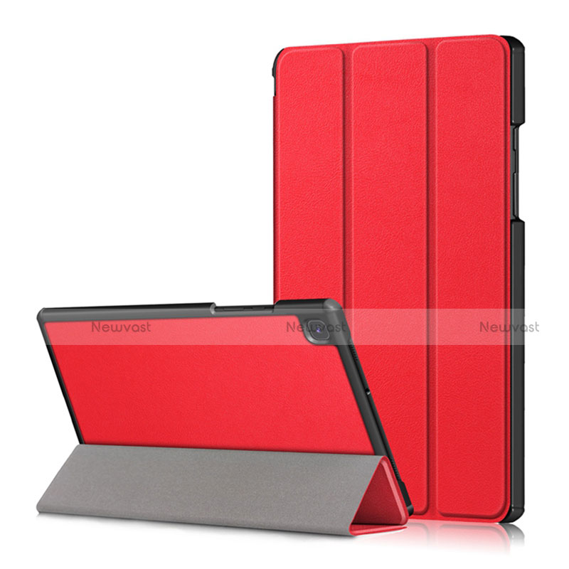 Leather Case Stands Flip Cover Holder for Samsung Galaxy Tab A7 4G 10.4 SM-T505 Red