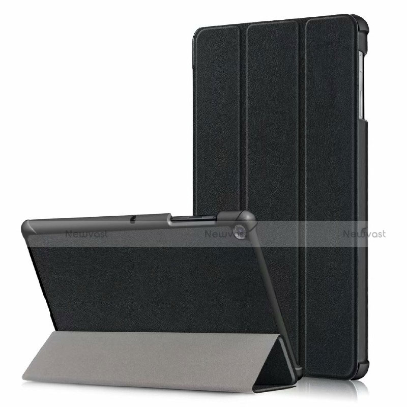 Leather Case Stands Flip Cover Holder for Samsung Galaxy Tab S5e 4G 10.5 SM-T725 Black