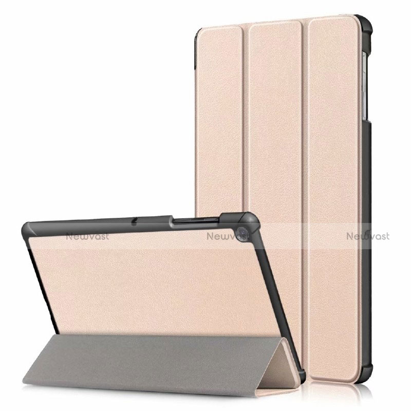 Leather Case Stands Flip Cover Holder for Samsung Galaxy Tab S5e 4G 10.5 SM-T725 Gold