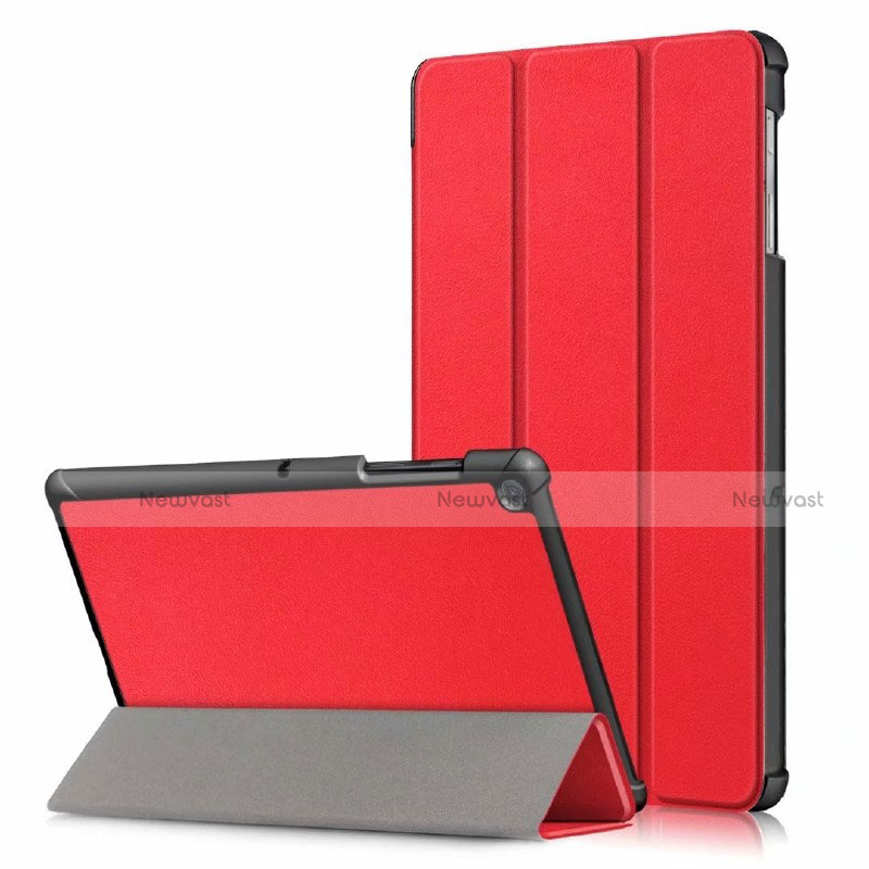 Leather Case Stands Flip Cover Holder for Samsung Galaxy Tab S5e 4G 10.5 SM-T725 Red