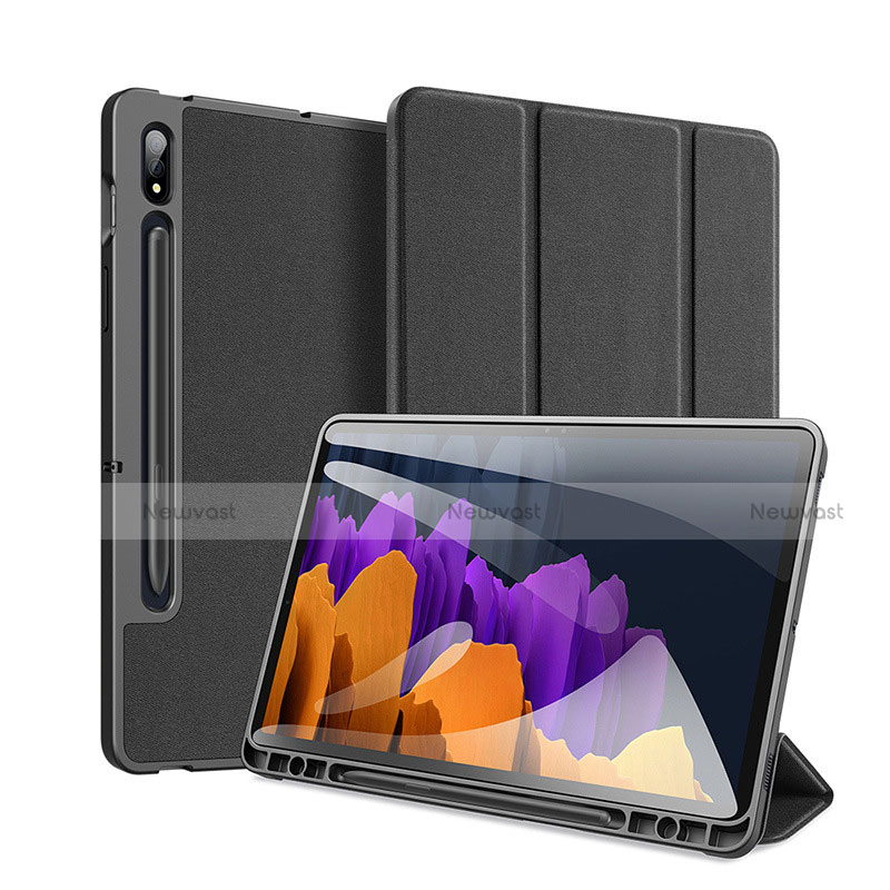 Leather Case Stands Flip Cover Holder for Samsung Galaxy Tab S7 Plus 5G 12.4 SM-T976