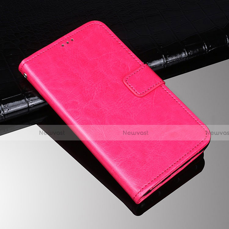Leather Case Stands Flip Cover Holder for Sony Xperia 10 Hot Pink