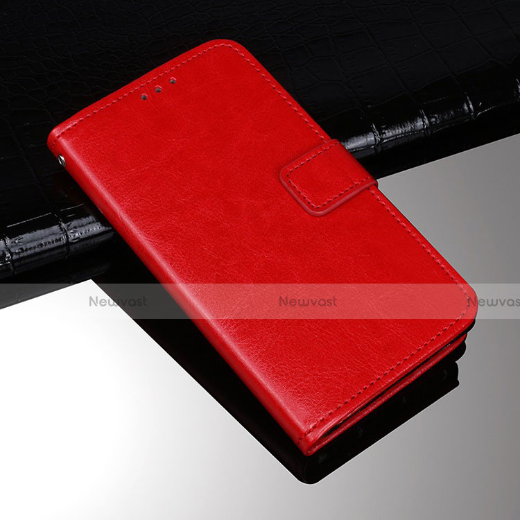 Leather Case Stands Flip Cover Holder for Sony Xperia 10 Plus Red