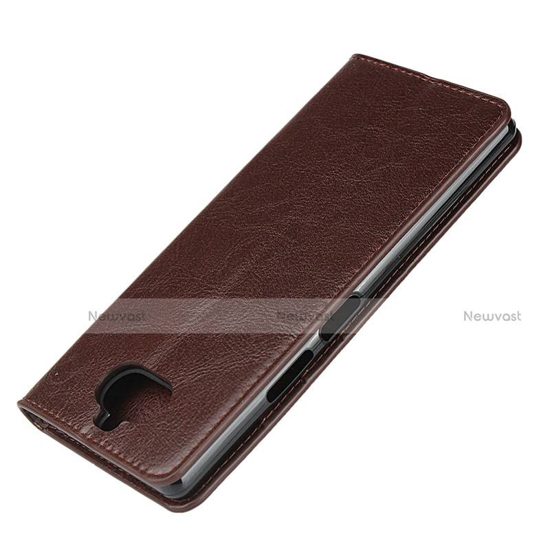 Leather Case Stands Flip Cover Holder for Sony Xperia 8