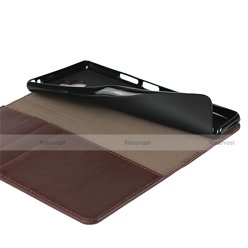 Leather Case Stands Flip Cover Holder for Sony Xperia 8 Lite