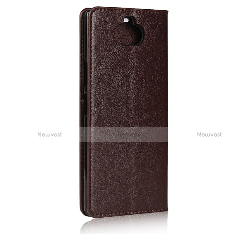 Leather Case Stands Flip Cover Holder for Sony Xperia 8 Lite