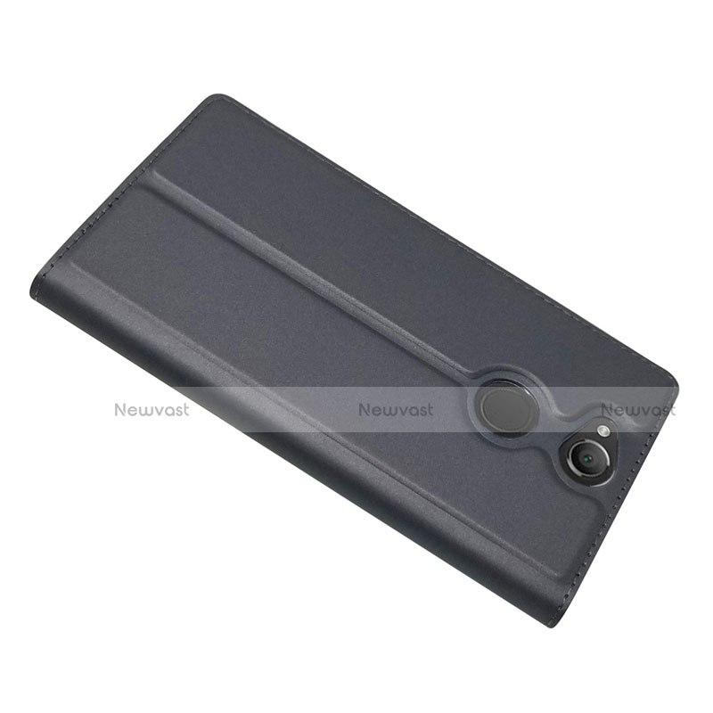 Leather Case Stands Flip Cover Holder for Sony Xperia XA2 Plus