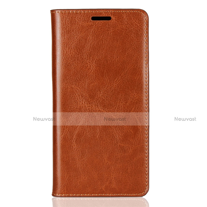 Leather Case Stands Flip Cover Holder for Sony Xperia XZ2 Orange