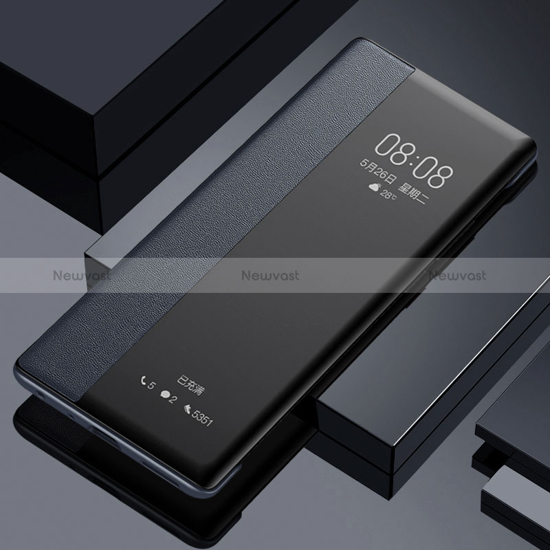 Leather Case Stands Flip Cover Holder for Vivo X70 Pro 5G Black