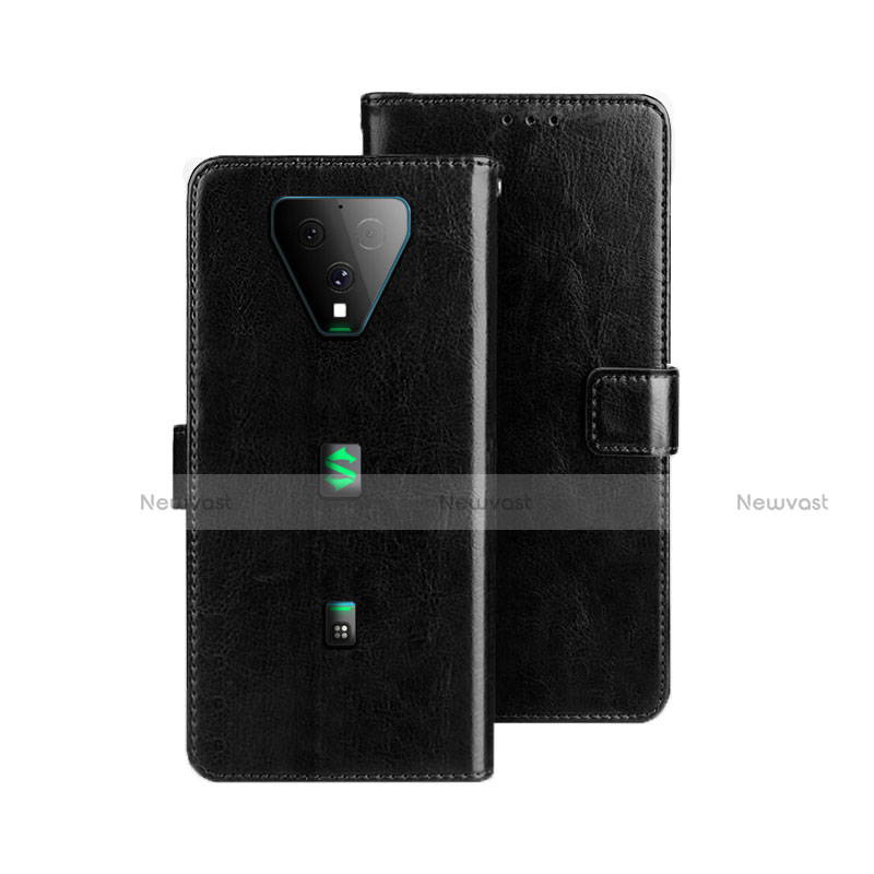 Leather Case Stands Flip Cover Holder for Xiaomi Black Shark 3 Pro Black