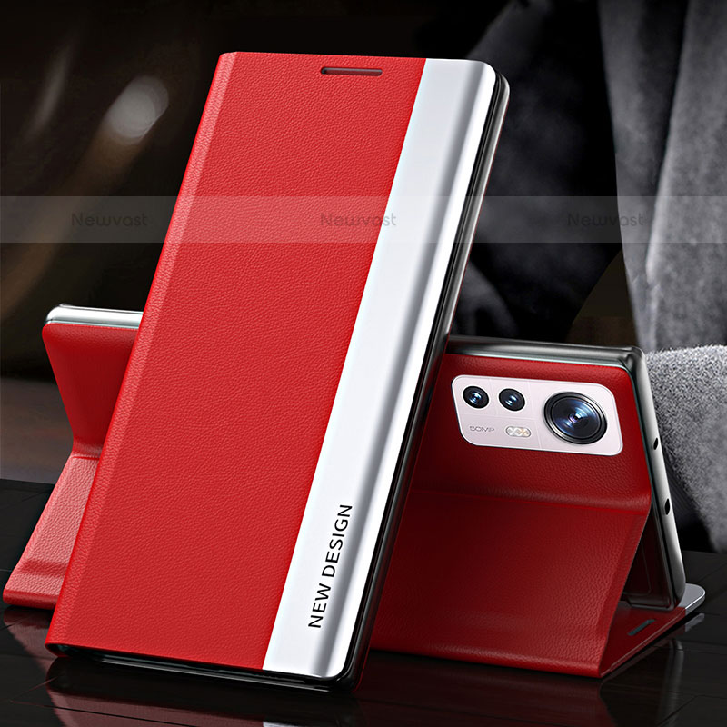 Leather Case Stands Flip Cover Holder for Xiaomi Mi 12S 5G