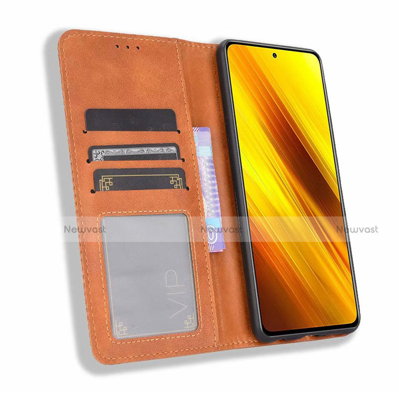 Leather Case Stands Flip Cover Holder for Xiaomi Poco X3 Pro